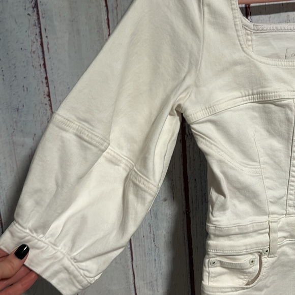 NWT Jonathan Simkhai Standard Poppy Puff Sleeve Denim mini Dress - Picture 6 of 13